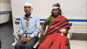 रात के अंधेरे में तेज रफ्तार बाइक का तांडव, पति-पत्नी घायल