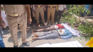 गोंडा में बड़ा हादसा: सड़क पर गिरा पीपल का पेड़, बाइक सवार दो युवकों की मौत