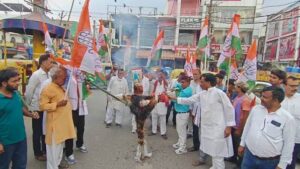 पेपर लीक, महंगाई और बेरोजगारी के मुद्दे पर कांग्रेस का हल्ला बोल,