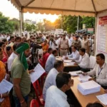 धनबाद में SIR फॉर्म सुधार को लेकर माड़ा कार्यालय में उमड़ी भीड़, गर्मी में घंटों लाइन में लगे लोग