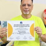 धनबाद जिला टेबल टेनिस चैंपियनशिप में गौतम गोस्वामी ने हासिल किया प्रथम स्थान