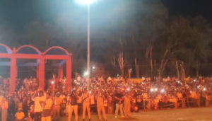 साहिबगंज में 55 फीट के रावण का भव्य दहन, आतिशबाजी और लेजर लाइट शो ने मोहा मन