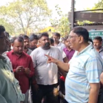 धनसार की विश्वकर्मा परियोजना में हादसा, हॉलपैक ऑपरेटर ललन नोनिया की मौत; मुआवजे की मांग पर प्रदर्शन