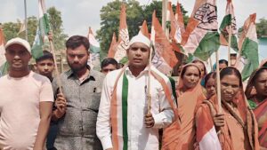 तपसीडीह में कांग्रेस का प्रतिवाद मार्च, अनिल चौधरी ने मनाया लोकतंत्र का काला दिवस
